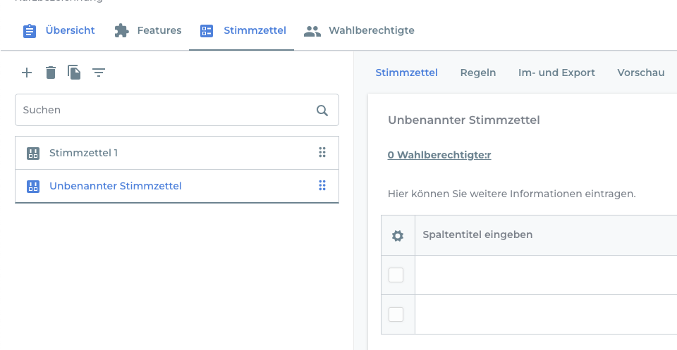 Mehrere Stimmzettel im Online-Wahlmanager managen!